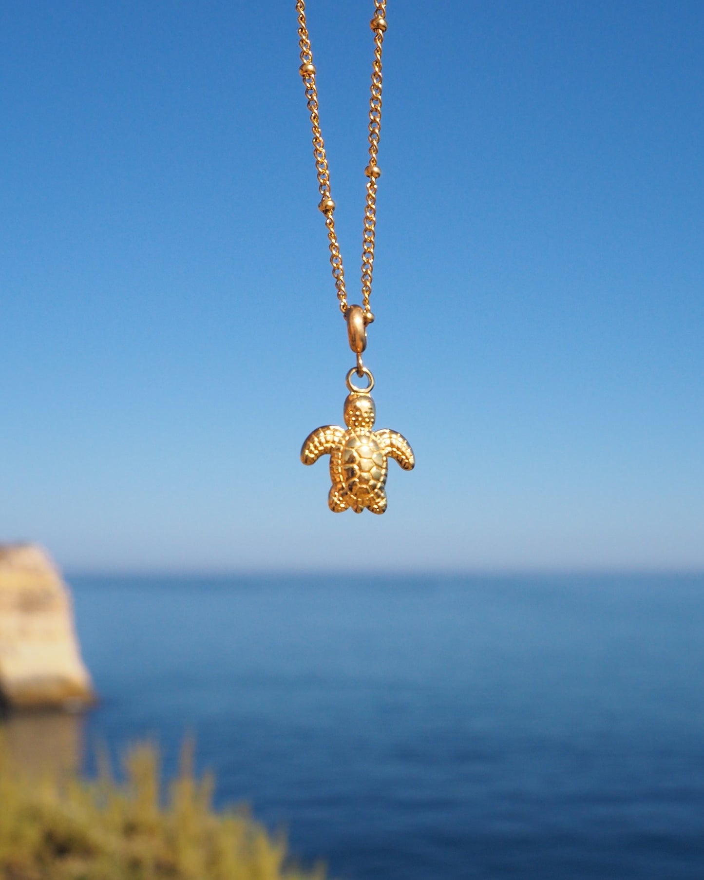 Gold Baby Turtle Necklace