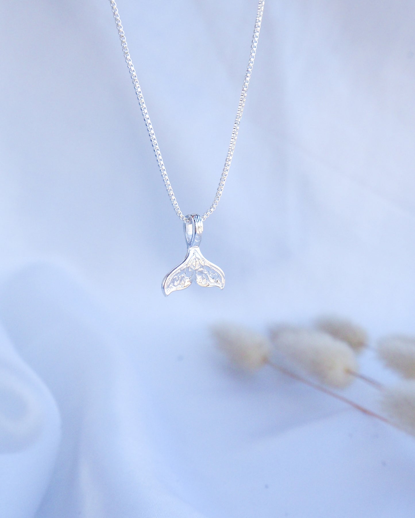 WHALE TAIL NECKLACE ~ 925 Sterling Silver