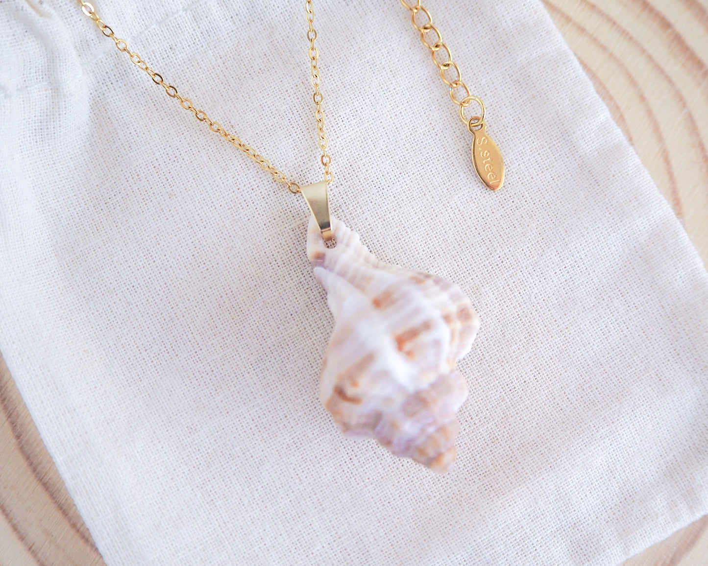 SEASHELL NECKLACE ~ Gold Murex Shell