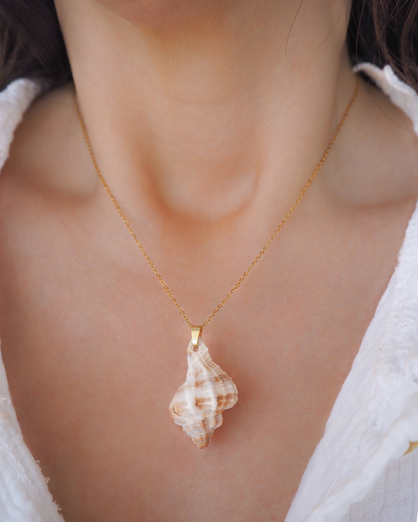 SEASHELL NECKLACE ~ Gold Murex Shell