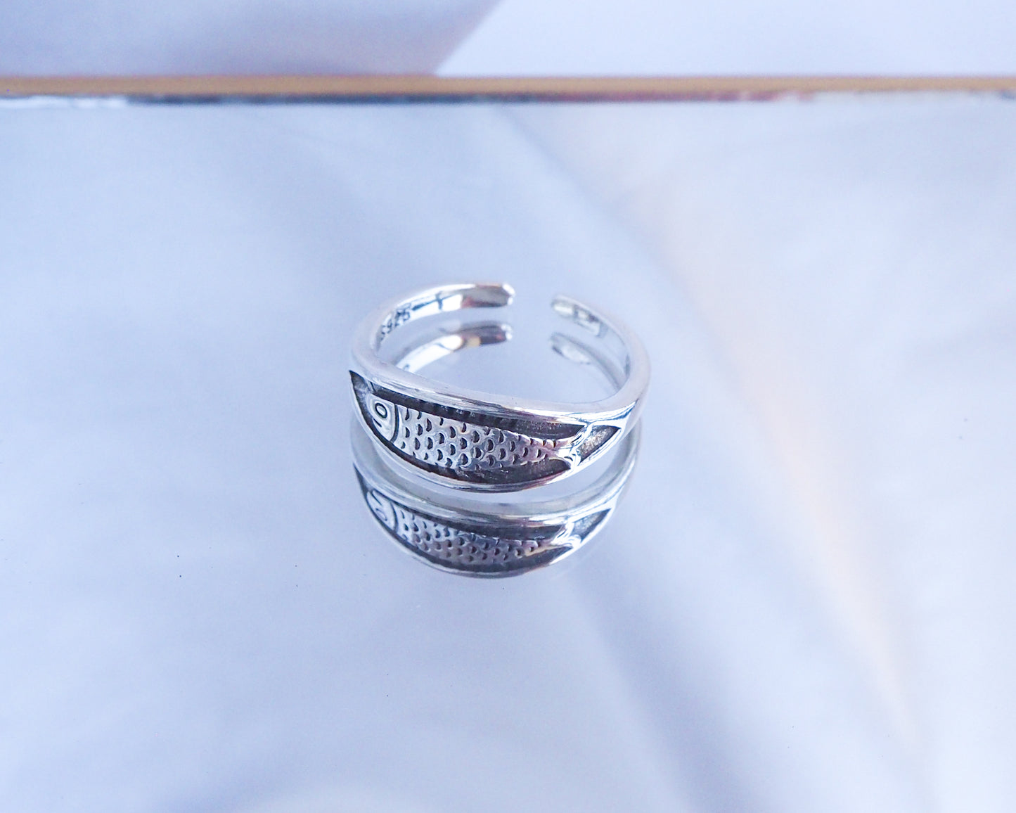 SARDINE FISH Ring ~ 925 Sterling Silver