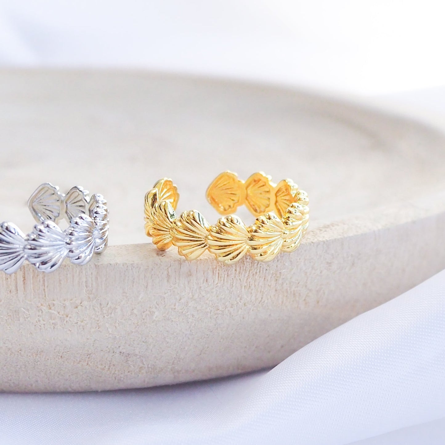 SHELL Ring ~ Gold or Silver
