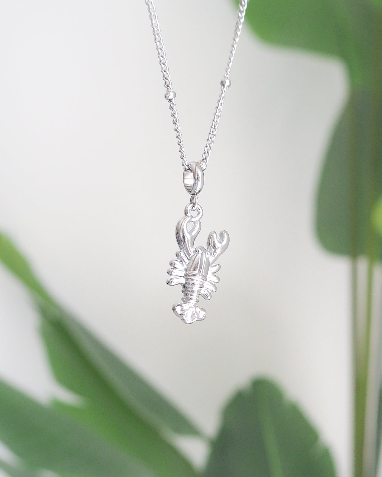 LOBSTER NECKLACE ~ Gold or Silver