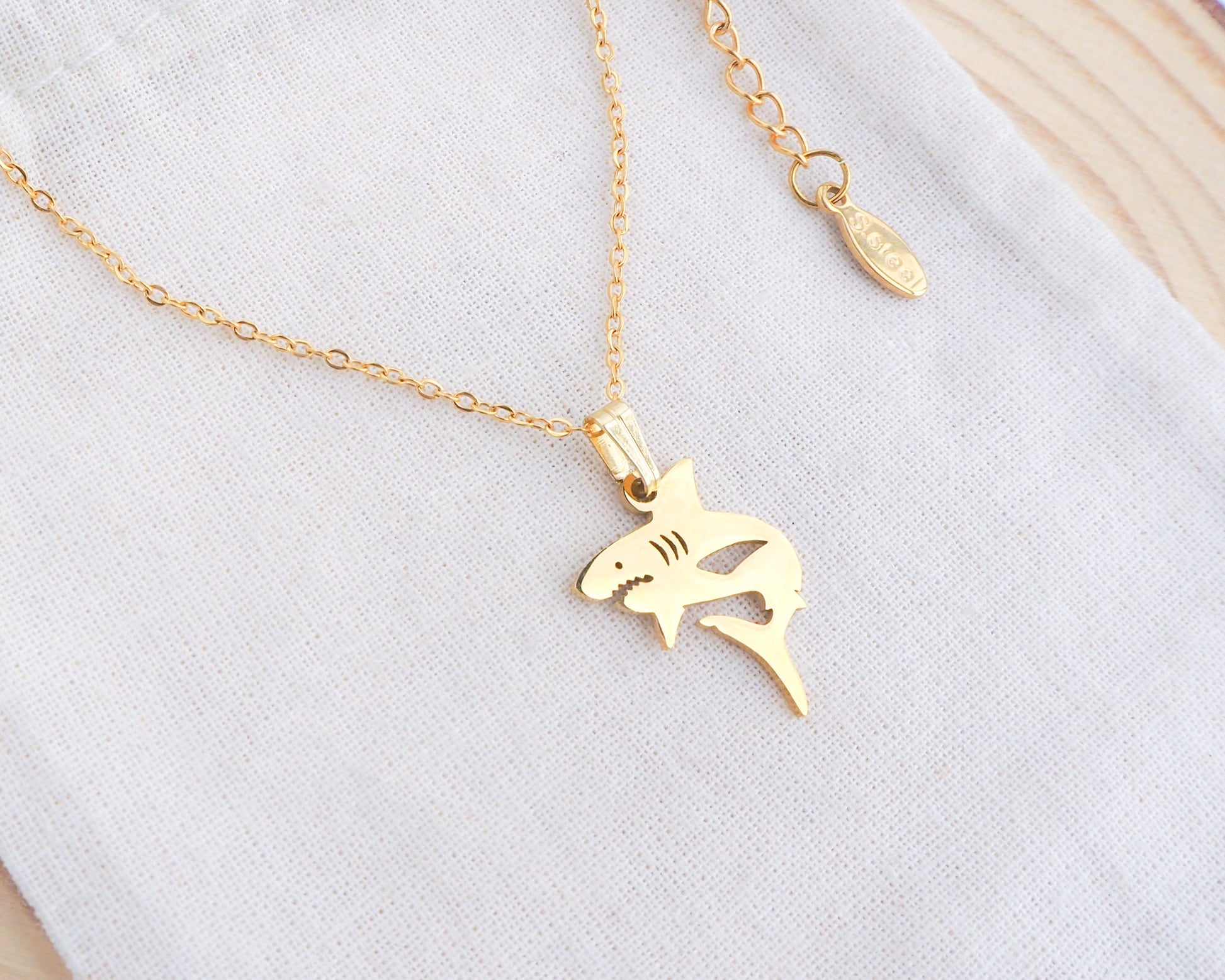 Shark Necklace on display