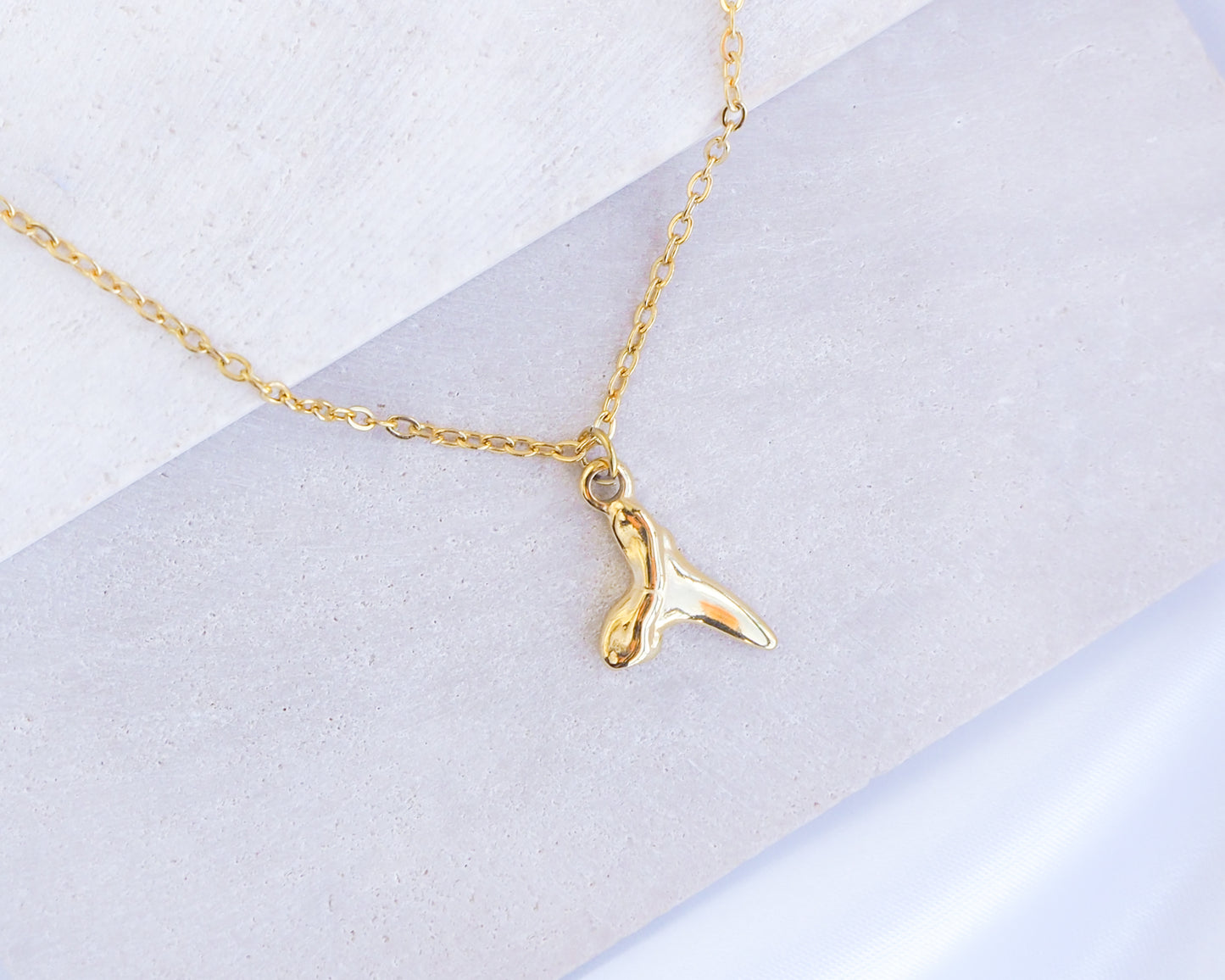 Shark Tooth Gold Necklace