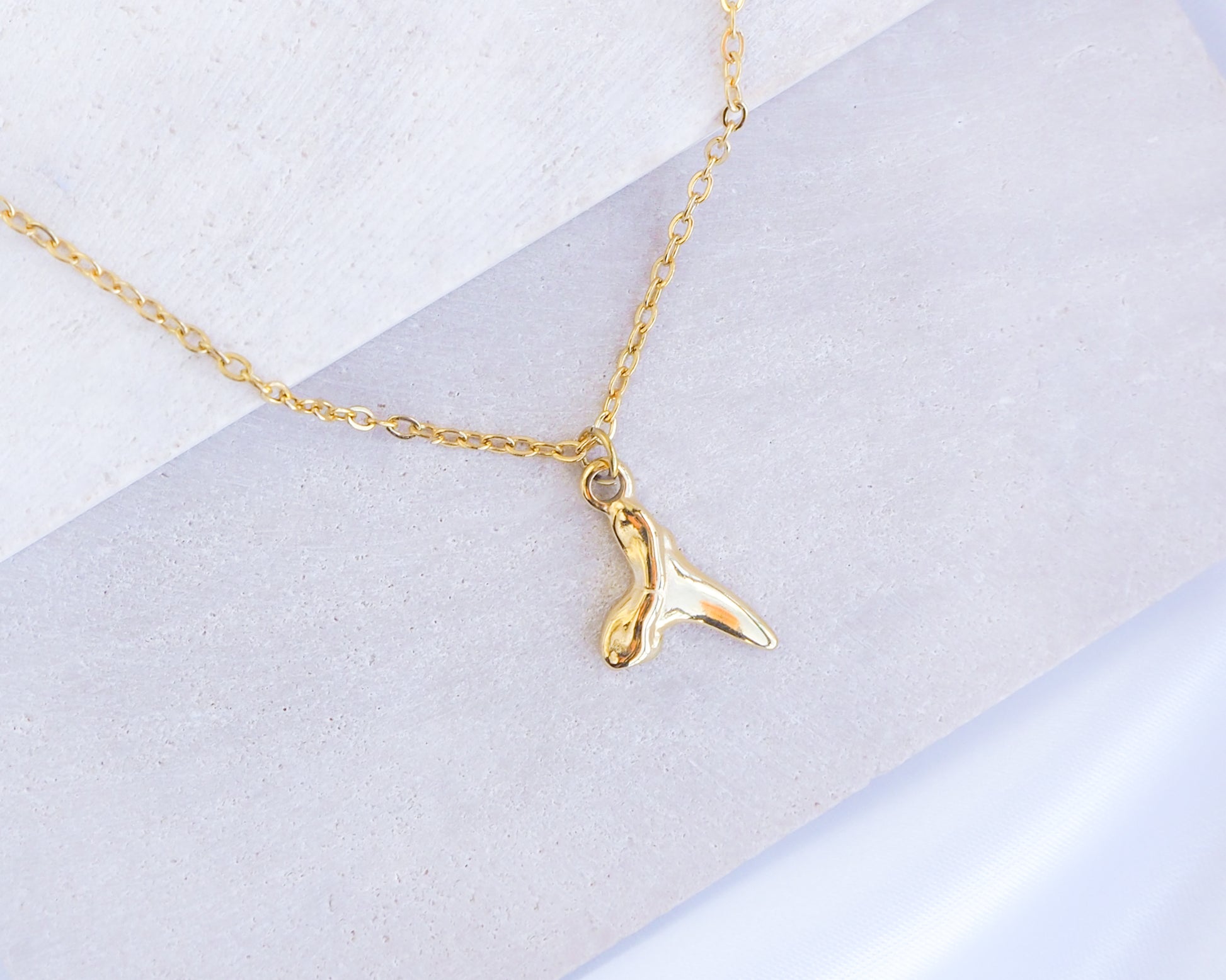 Shark Tooth Gold Necklace