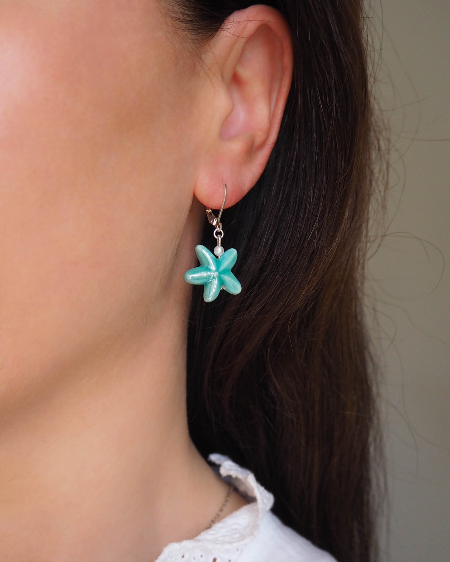 Turquoise Starfish Earings