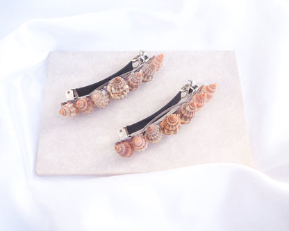 SEASHELL HAIR CLIP ~ Netted Dogwhelk Shells
