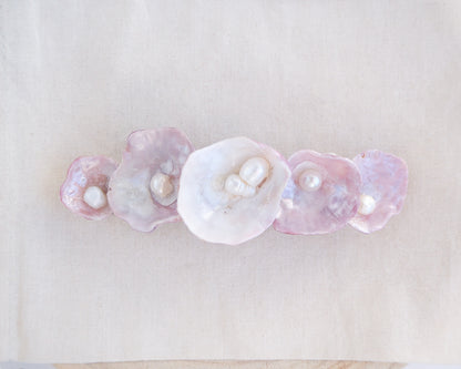SEASHELL HAIR CLIP ~ Jingle Shells and Pearls III