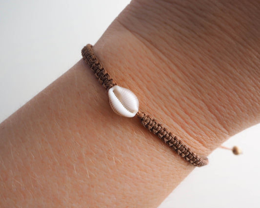 Portugal's Coastal Chic in a Bracelet, Portugal Coastal Style, Beach Lover's Jewelry, Beachcombing Accessory, Handmade Cowrie Shell Jewelry