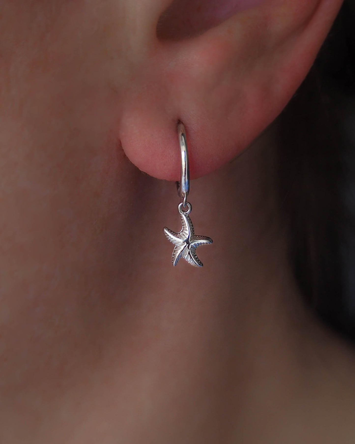 SEA STAR EARRINGS - 14k Gold Vermeil or 925 Sterling Silver