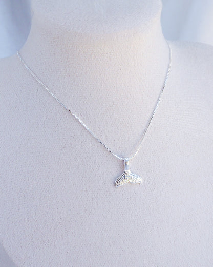 WHALE TAIL NECKLACE ~ 925 Sterling Silver