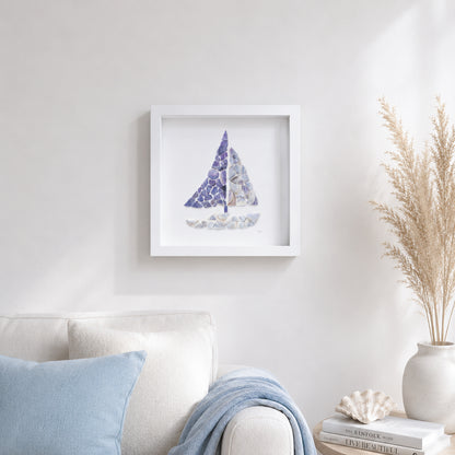 Seashell Sailing Boat ~ Blue