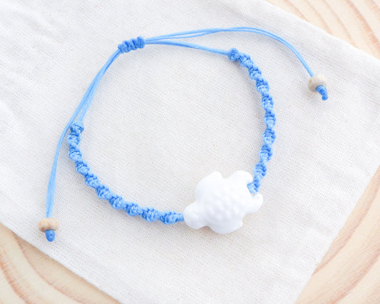 Ceramic Turtle Bracelet ~ Blue White