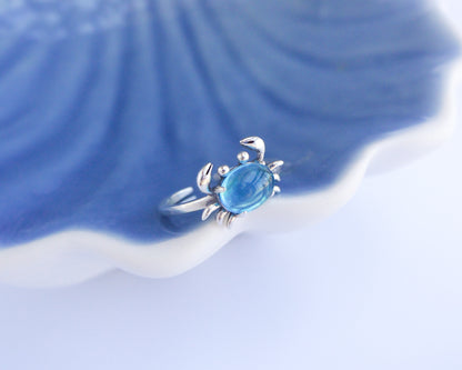 SEA CRAB Ring ~ 925 Sterling Silver