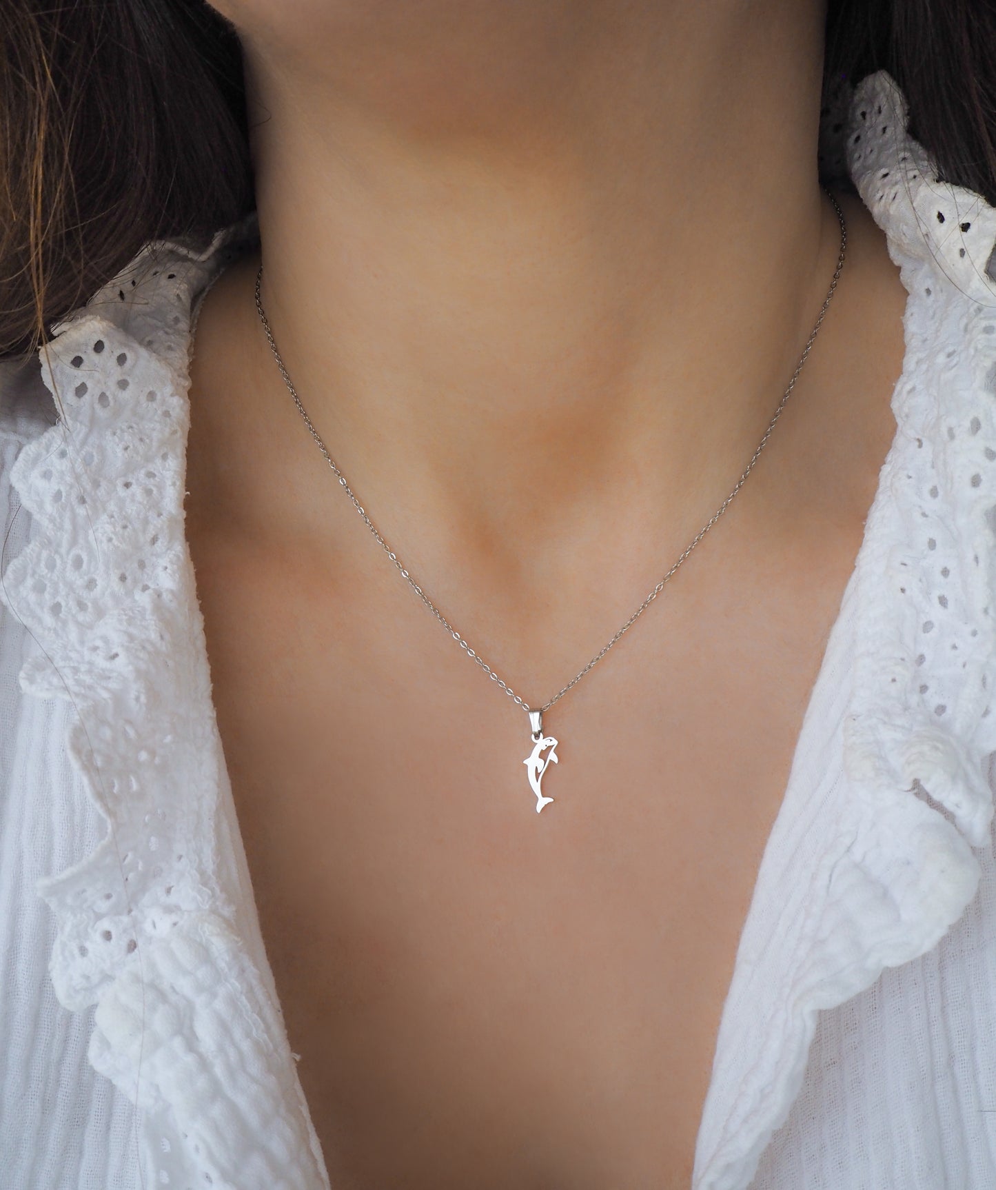 ORCA NECKLACE ~ Gold or Silver