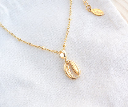 COWRIE NECKLACE - Gold or Silver