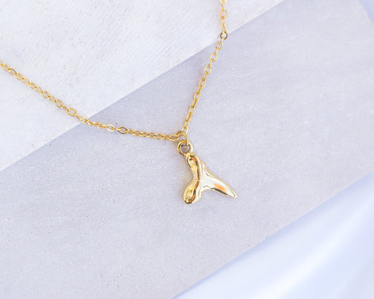 Shark Tooth Gold Necklace 
