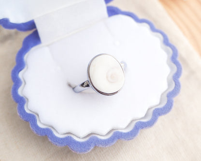 Velvet Jewelry box Eye of Saint Lucia 925 Sterling Silver Ring